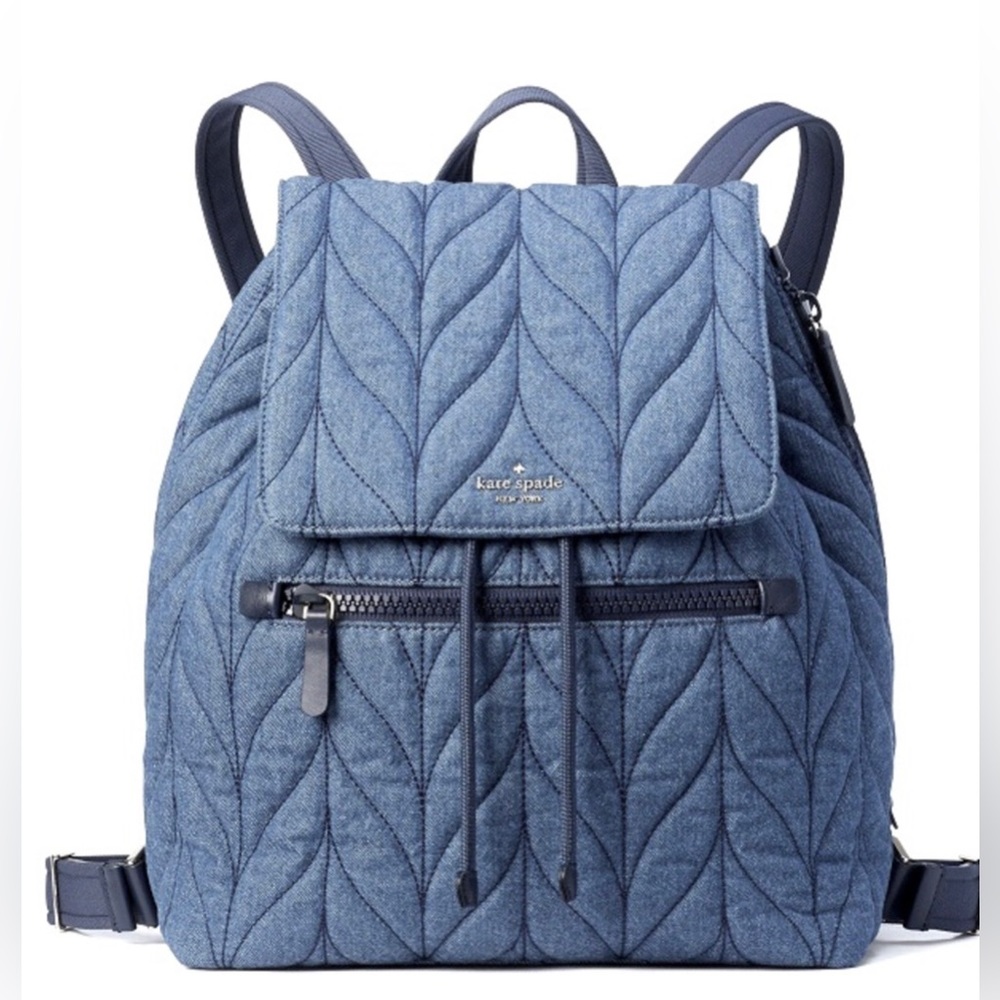 Kate Spade Ellie Denim Large flap Backpack